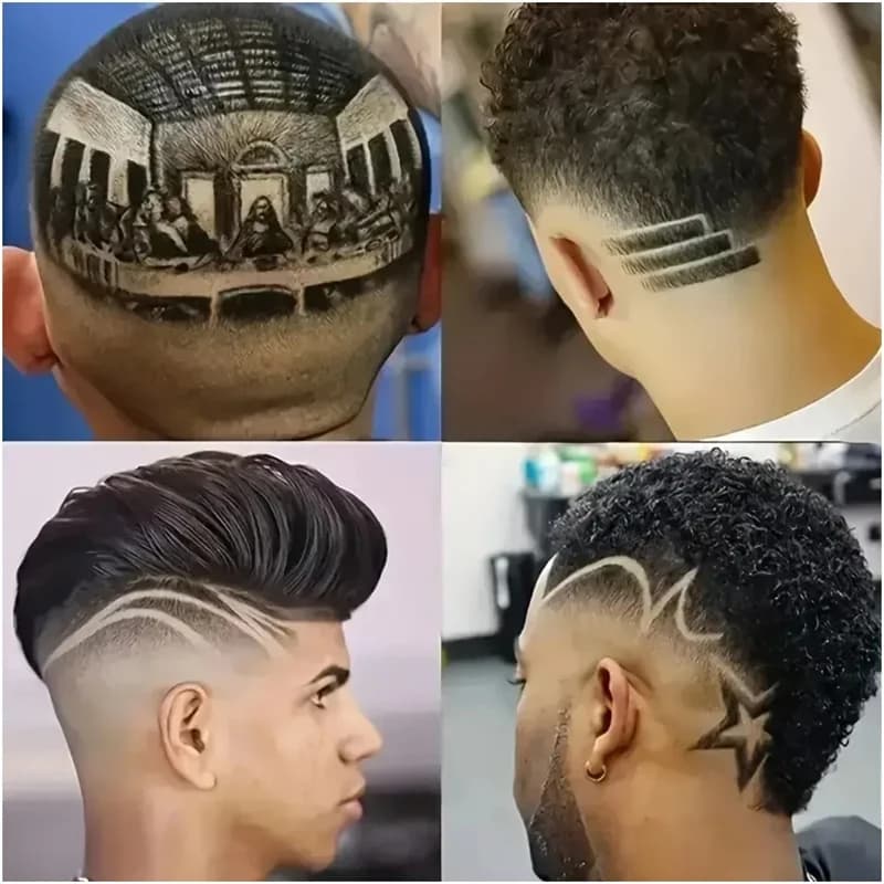 Tondeuse à cheveux électrique professionnelle pour hommes, Machine de coupe de cheveux Rechargeable,