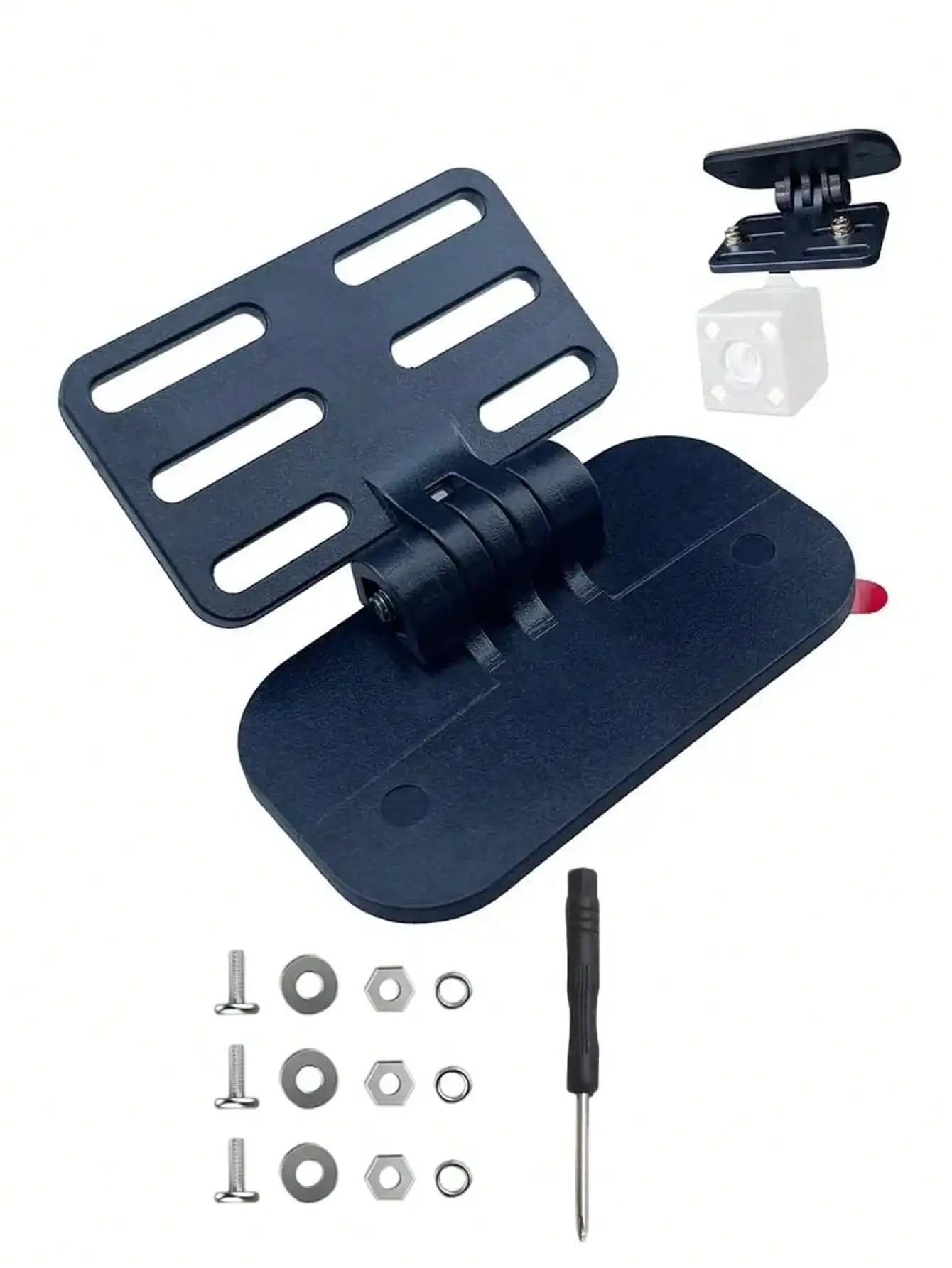 Support de caméra arrière universel : support de pare-brise ABS, pelage et bâton sans perçage, angle