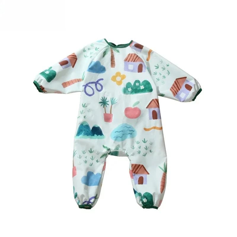 Combinaison rampante pour bébé, blouse une pièce anti-sale, blouse complète pour enfants