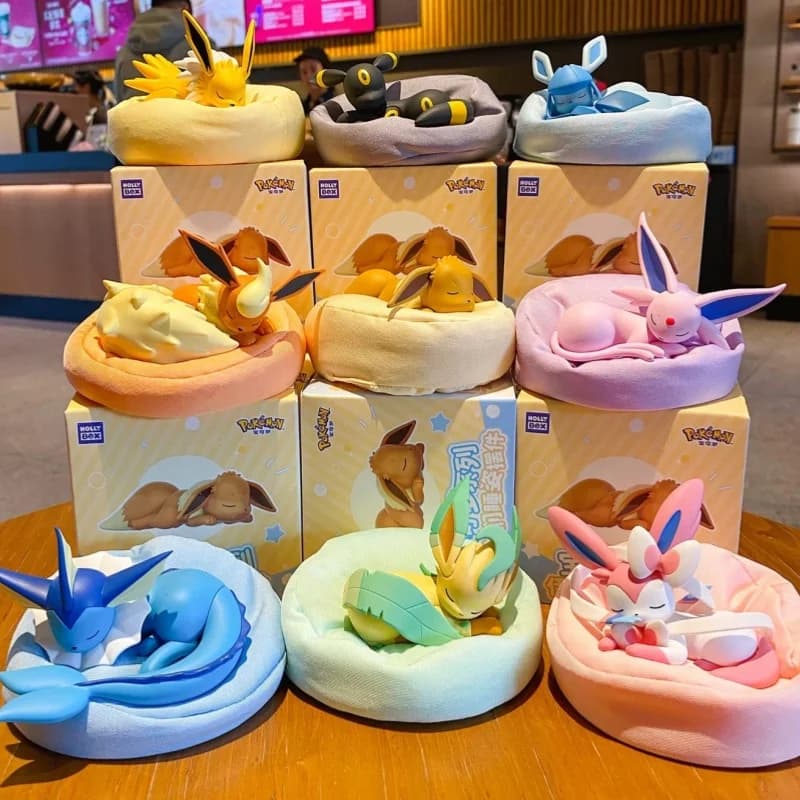 Offre Spéciale : Boîte Mystère Série Pokémon Eevee en Position Dormante – Sylveon, Umbreon, Flareon,