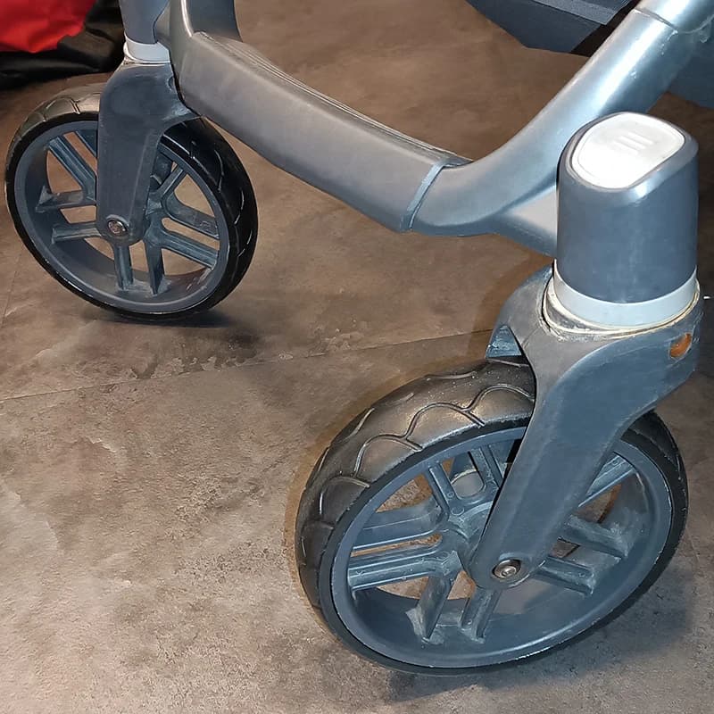 Pneu de roue avant pour poussette de la série Uppababy Vista, pneu en PU sans chambre à air, couvert