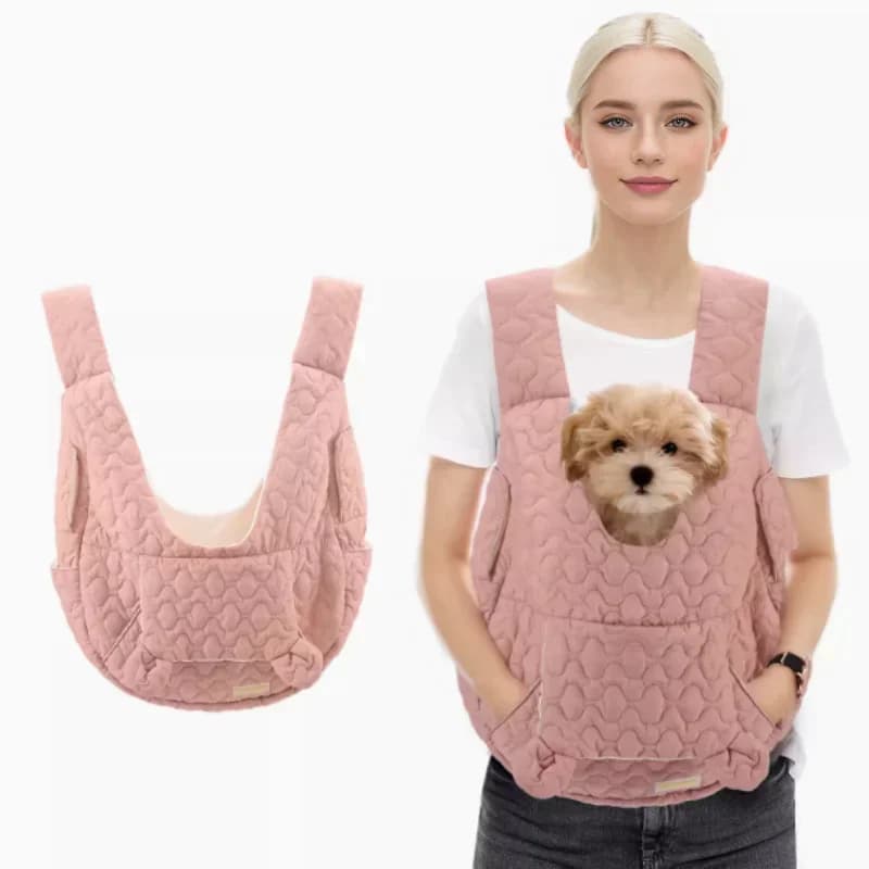 Sac à dos de transport pour chien et chat, très grande capacité, sac de poitrine pour animaux de com