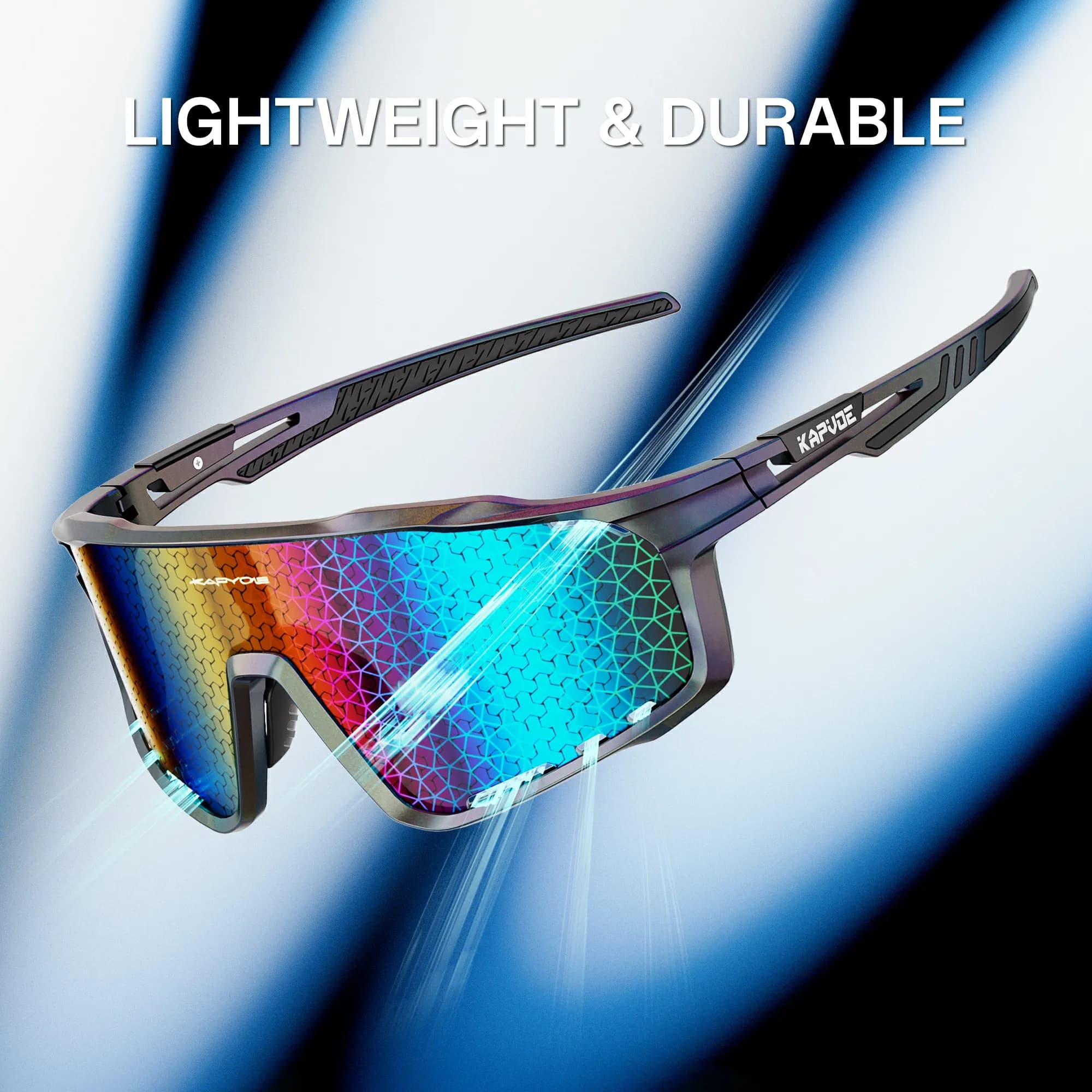 KAPVOE nouvelles lunettes de cyclisme en plein air vtt Sports de route lunettes de soleil de vélo lu