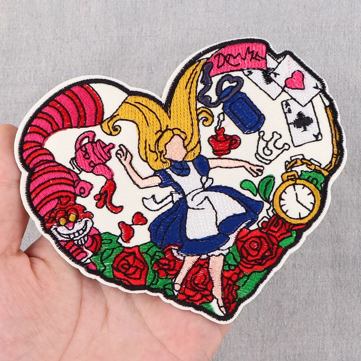 Jouets de dessin animé patchs sur vêtements points mignons patchs brodés Badges de princesse fer sur