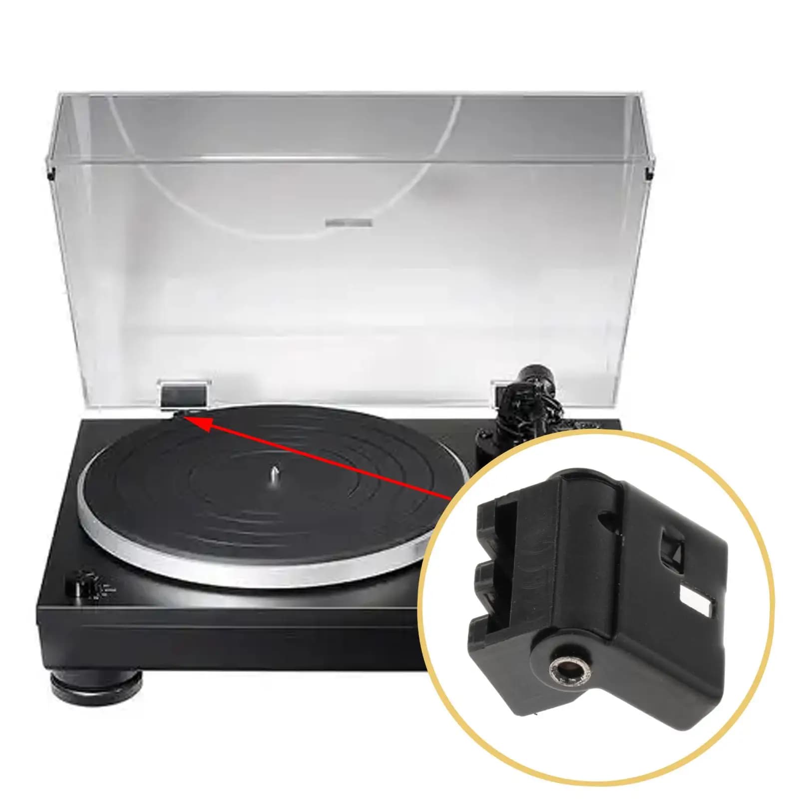 Accessoires de charnière de couvercle anti-poussière, accessoires de platines pour sl-dd SL-2 Sl-h40