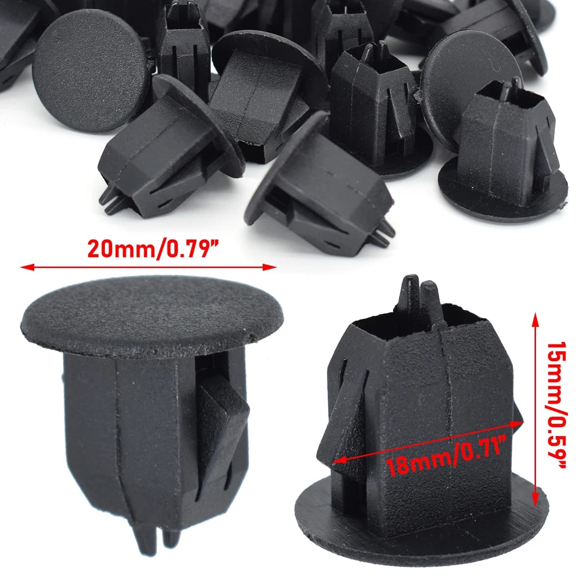 Couvercle de doublure de coffre de voiture, 25 pièces, doublure de colmatage, Clip de retenue, fixat