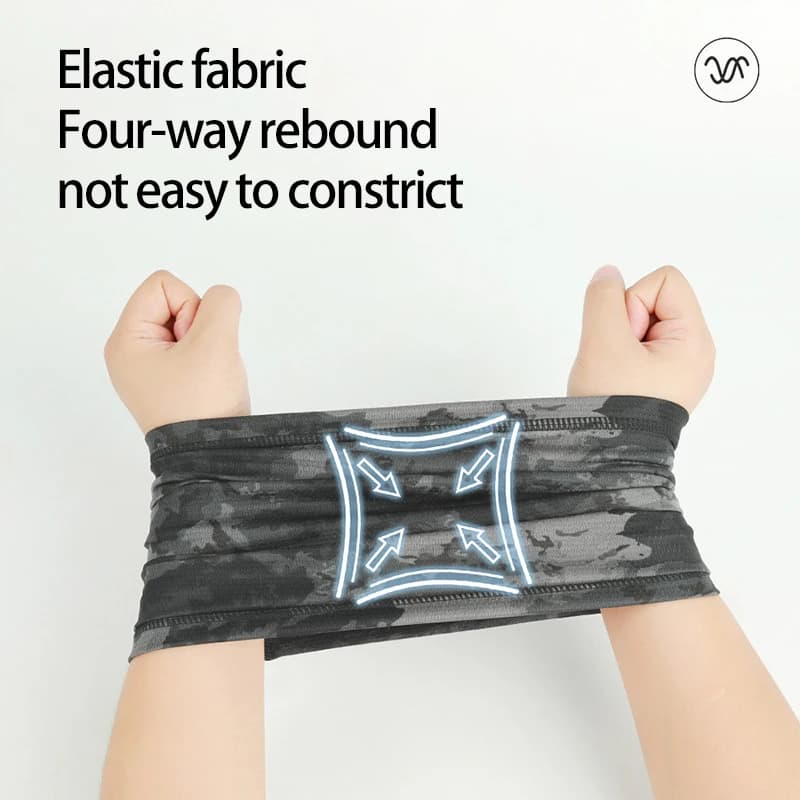 Guêtre de cou de cyclisme pour hommes et femmes, écharpe de protection solaire de Camouflage pour Ca