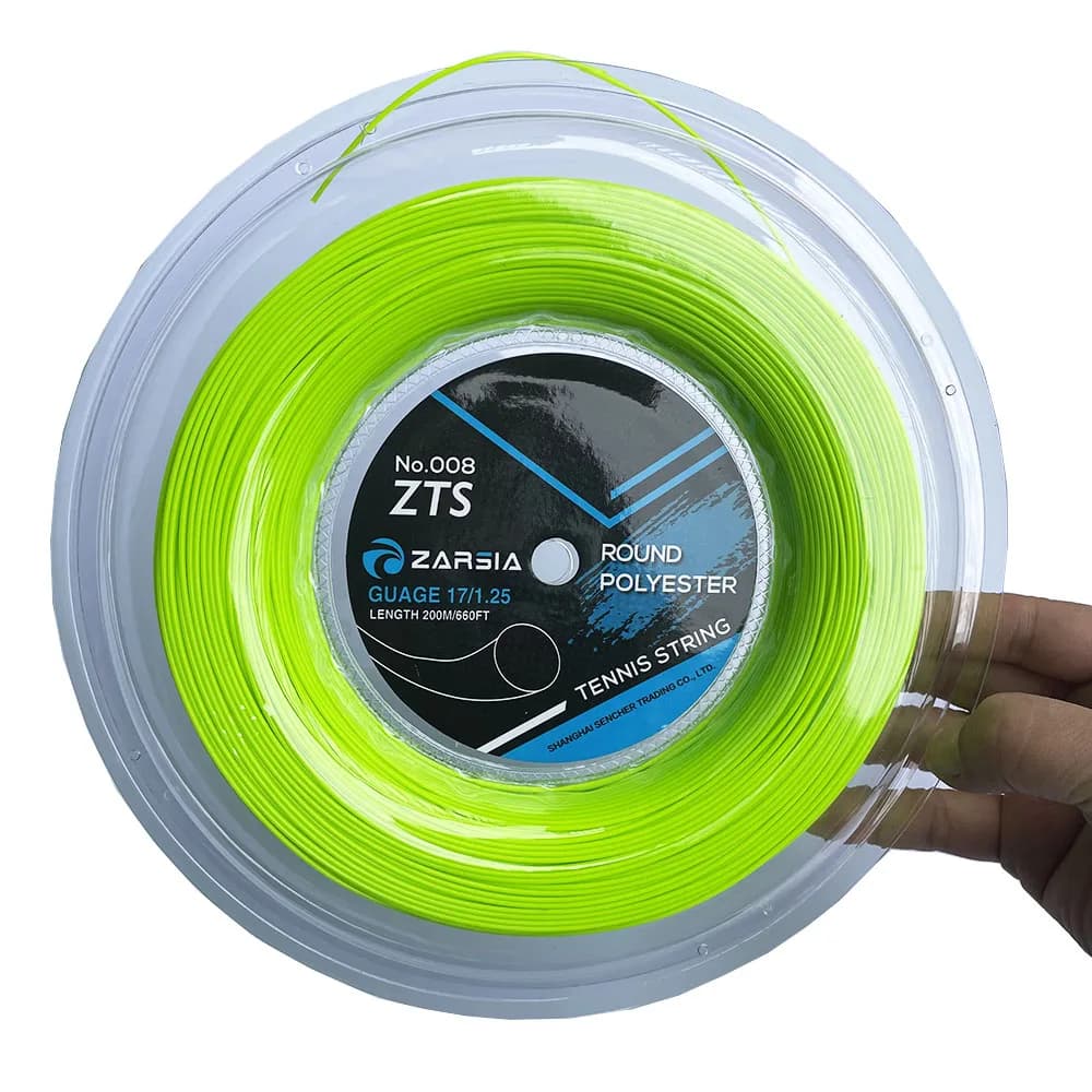1 grande bobine ZARSIA 4G corde de raquette de Tennis en Polyester 1.25MM cordes de Tennis rondes li