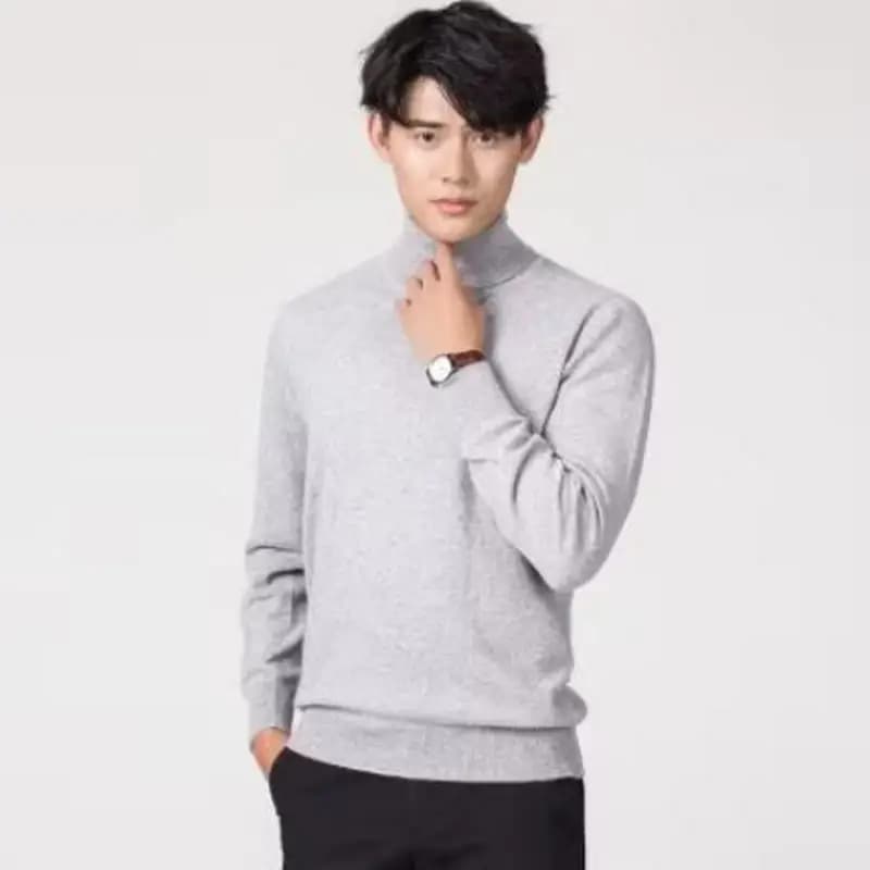 Cachemire col roulé hommes pull vêtements pour 2024 automne hiver jersey hombre pull homme hiver pul