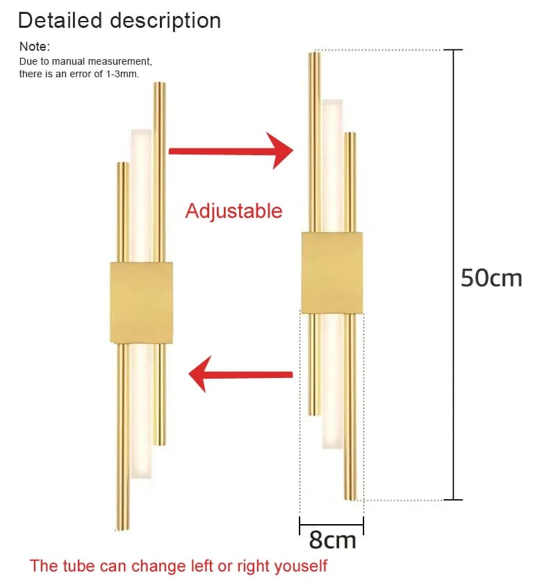 Applique Murale LED au Design Nordique Moderne Luminaire Décoratif d'Nik Idéal pour un Salon un Coul