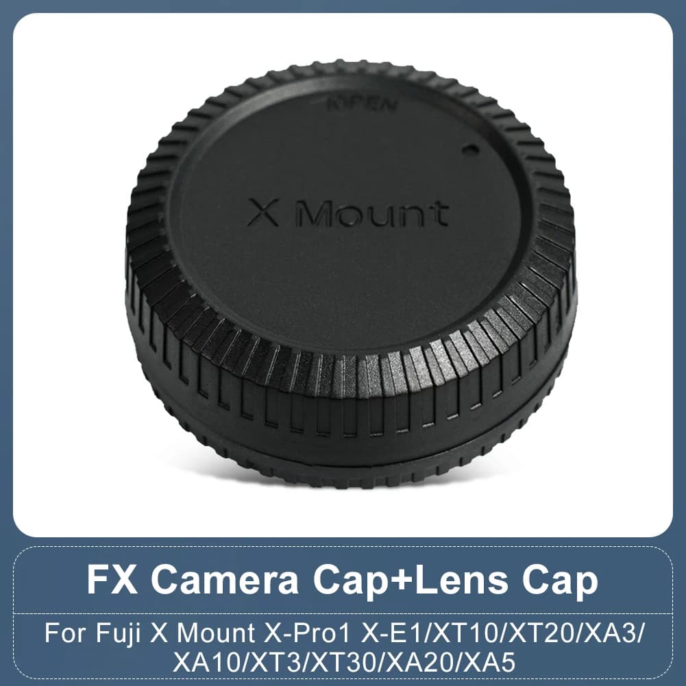 Capuchon avant de caméra, capuchon de lentille arrière pour Fuji X Mount X-Pro 1 X-E1 XT10 XT20 XA3 