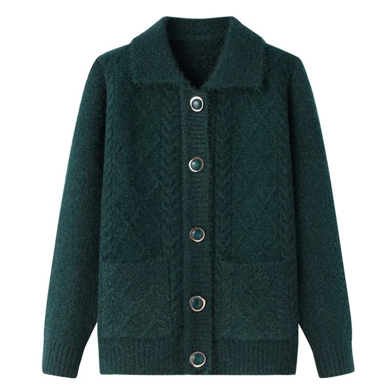Fdfklak coréen moyen-âge personnes âgées mère automne hiver manteaux vêtements de grand-mère épaissi