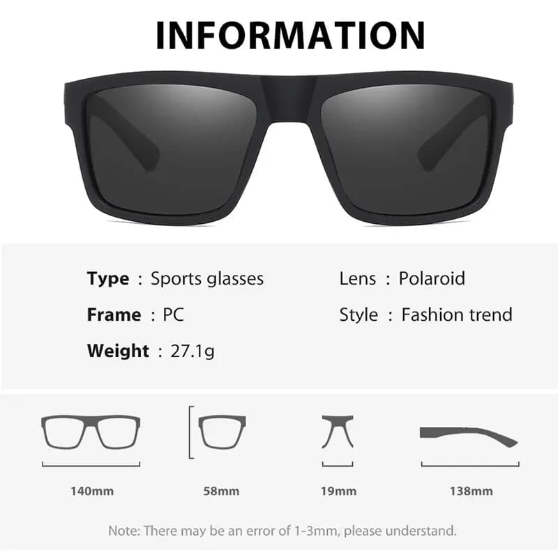 SEPFOX hommes lunettes de soleil de pêche polarisées Sports de plein air randonnée conduite course l