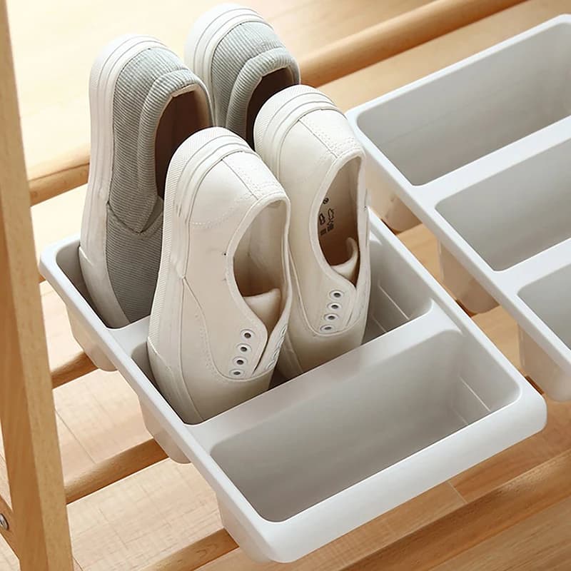 Pantoufles économiques verticales de style nordique moderne simple, espace T1, armoire à chaussures 