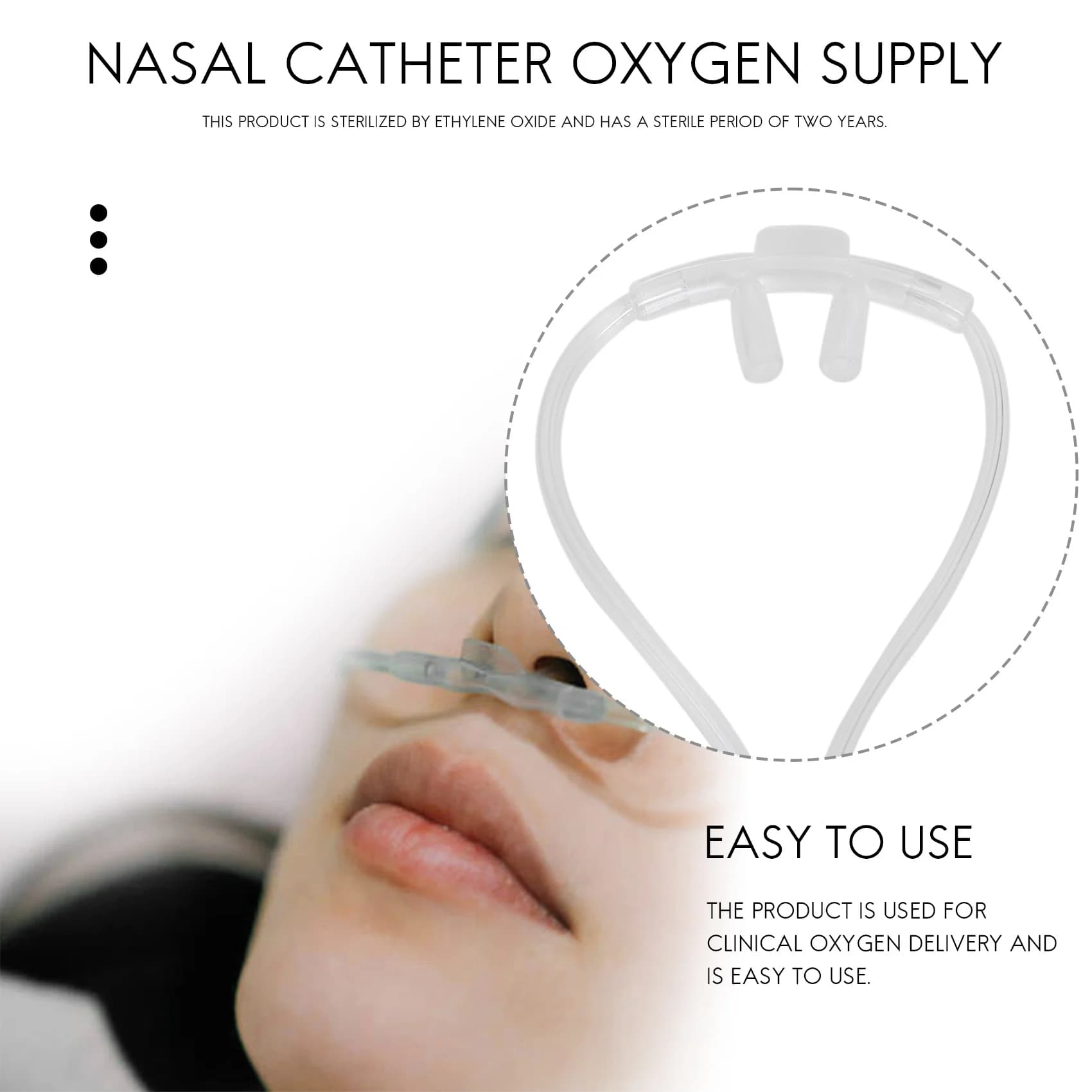 Tube à oxygène nasal souple, adapté au générateur d'oxygène, canule nasale, 8m