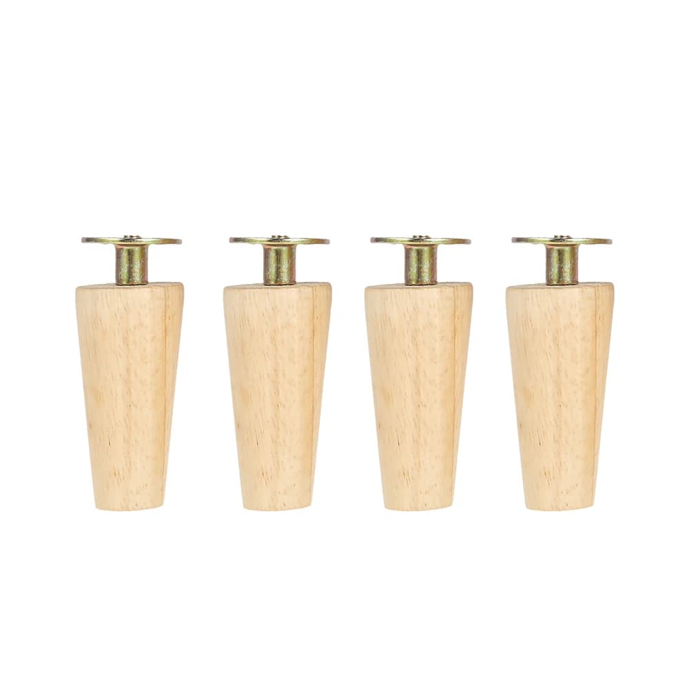 Kit de pieds de meubles en bois massif, 4 pièces, hauteur 8/15/20cm, pieds de Table obliques/droites