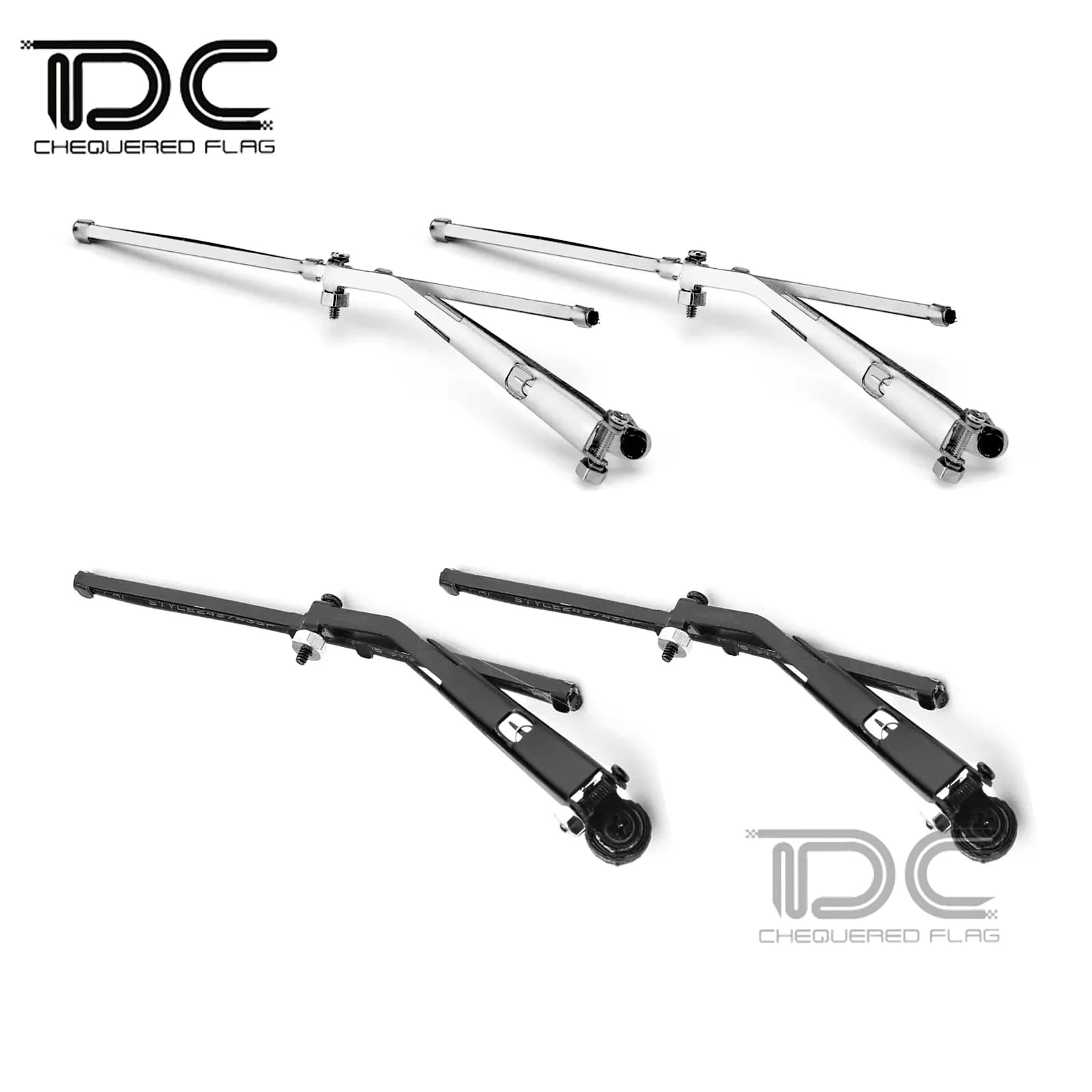 Essuie-glace métallique à échelle DC 1/10 1/8, accessoires de voiture sur chenilles RC AXIAL SCX10 J