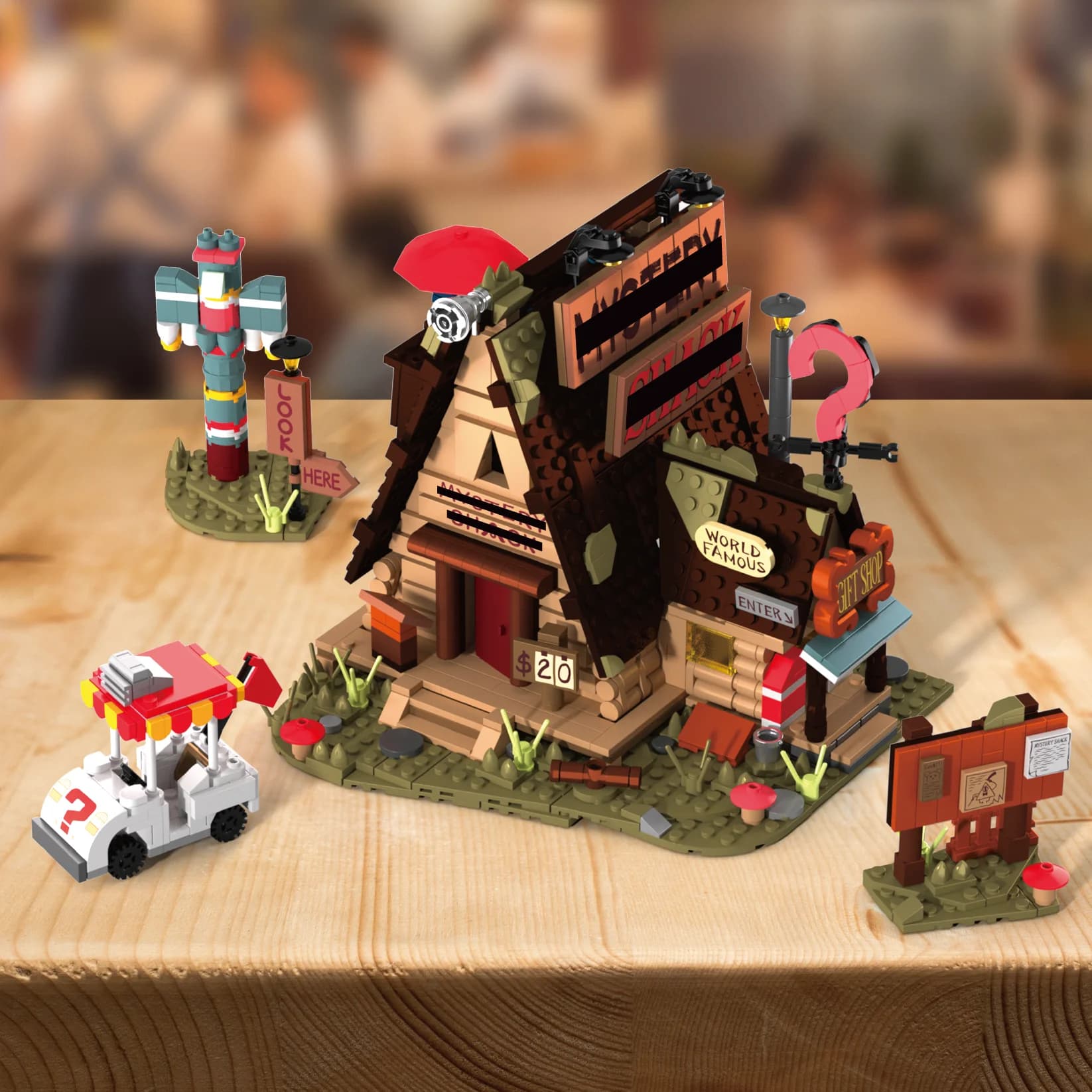 Blocs de construction de maison d'automne gravité, jouet pour enfants et adultes, cadeaux, modèle d'