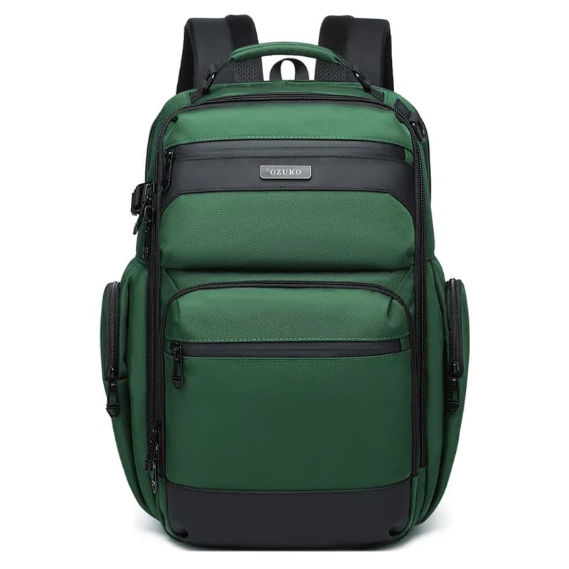 Ozuko – sac à dos étanche multifonctionnel pour hommes, sac à dos pour ordinateur portable 15.617.3 