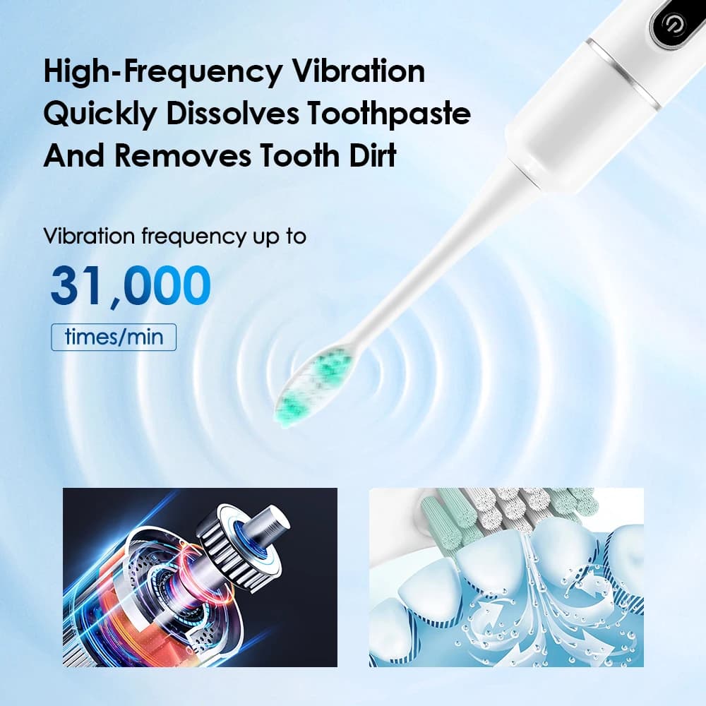 Nettoyeur de dents électrique, détartreur dentaire, brosse à dents à vibration sonique, dissolvant d