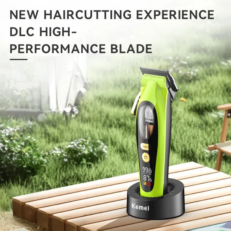 Kemei 2035-Tondeuse à cheveux professionnelle sans fil pour hommes tondeuse à moteur magnétique coup
