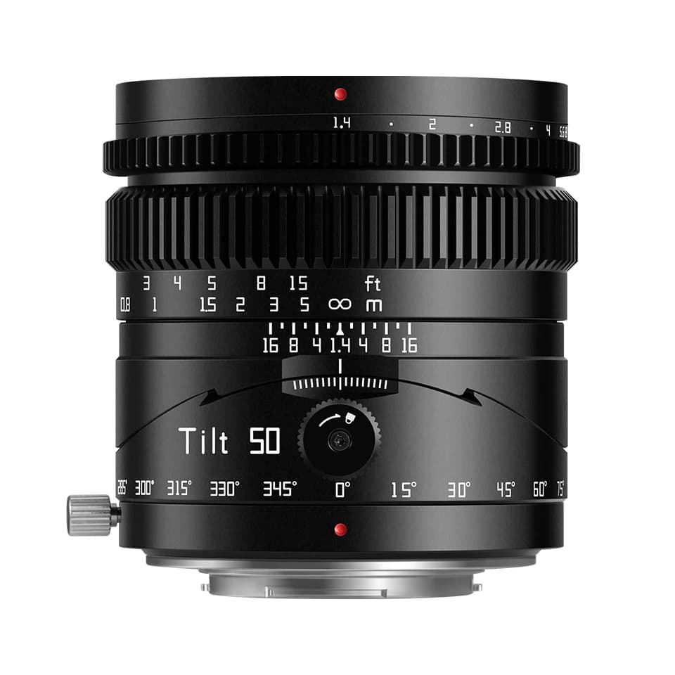 TTArtisan-Objectif d'appareil photo plein format inclinable 50mm, adapté à la photographie de studio