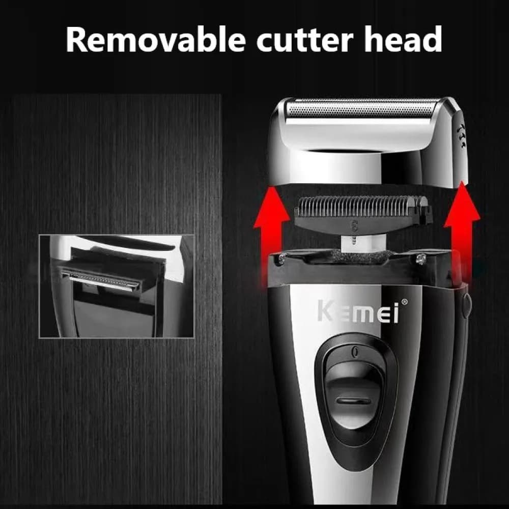 KM-9038 injuste Rechargeable Rasoir Pour Hommes Feuille Électrique Rasoir Barbe Tête Rasage Électriq