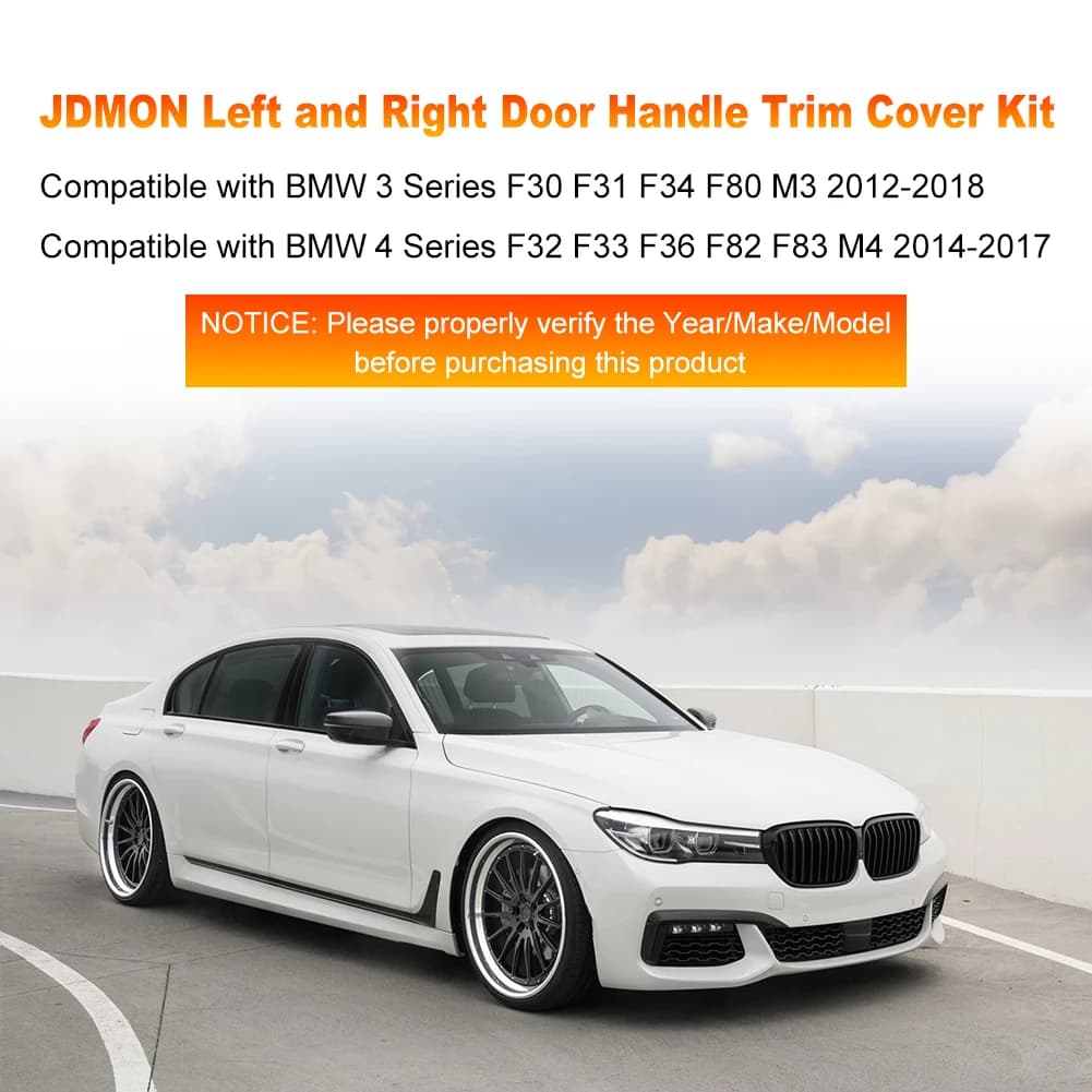 Couvercle de poignée de porte intérieure de voiture, pour BMW série 3 4 F30 F31 F34 F80 M3 2012-2018