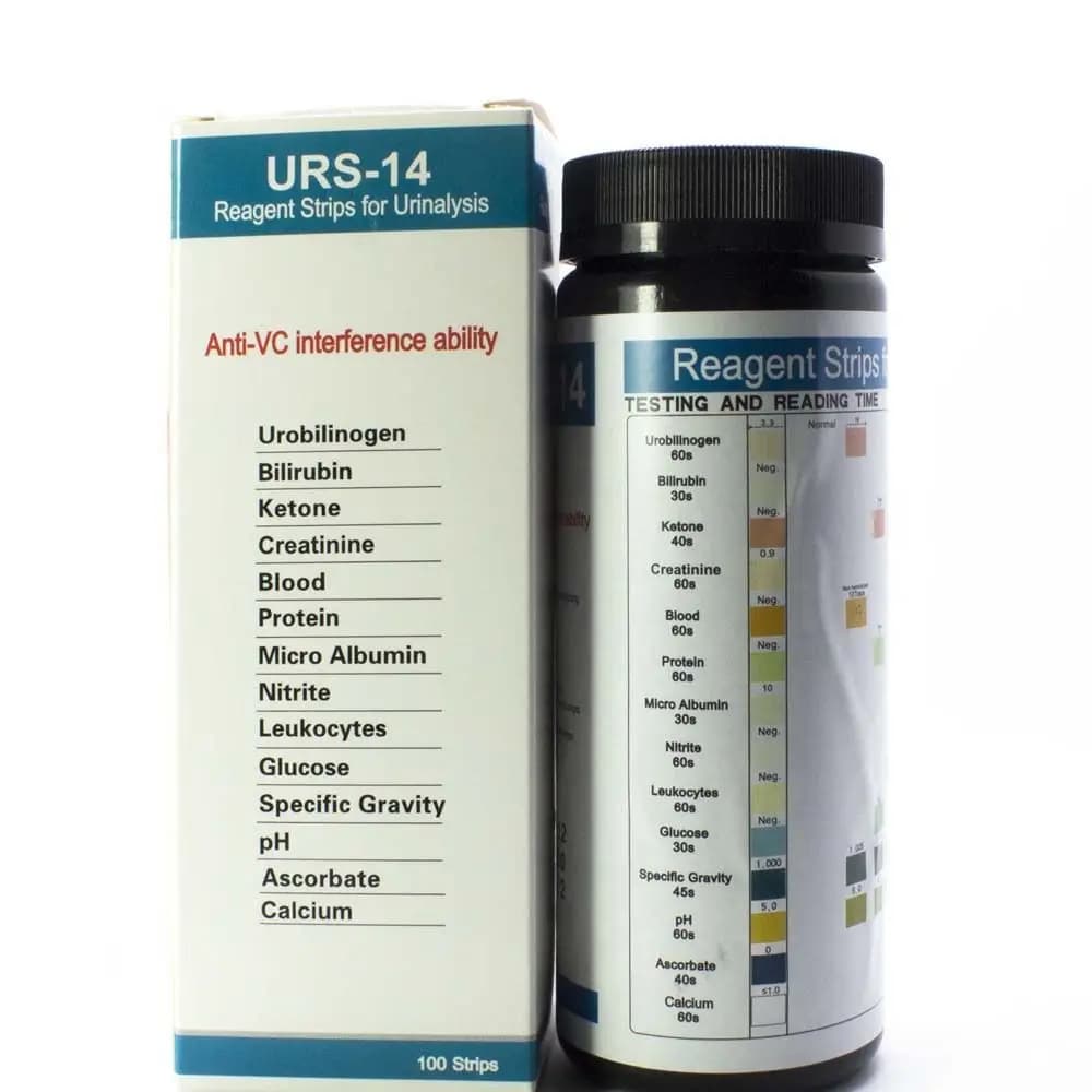 Bandelettes de test urinaire 14-en-1, bandelettes de test urinaire à 14 paramètres pour leucocytes, 