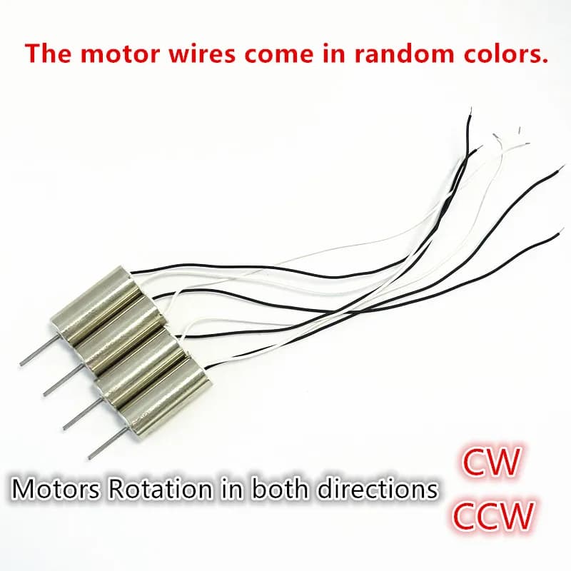 4 x bricolage DC3.7V 50000 tr/min 716 tasse creuse sans noyau haute vitesse CW CCW moteur avec 4x50M