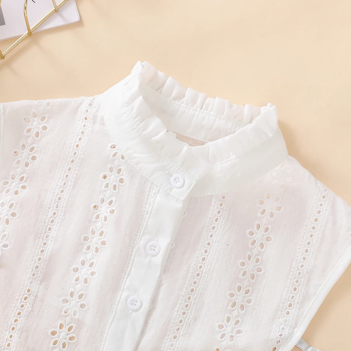 Faux col respirant ajouré pour femmes, col montant à la mode, professionnel décontracté polyvalent, 