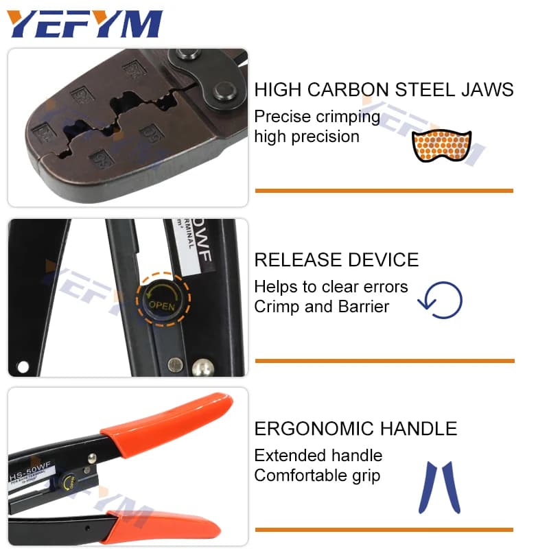 Pince à sertir pour borne VE TE, pince à sertir, connecteur CriAJFerrule, manchons d'extrémité de câ