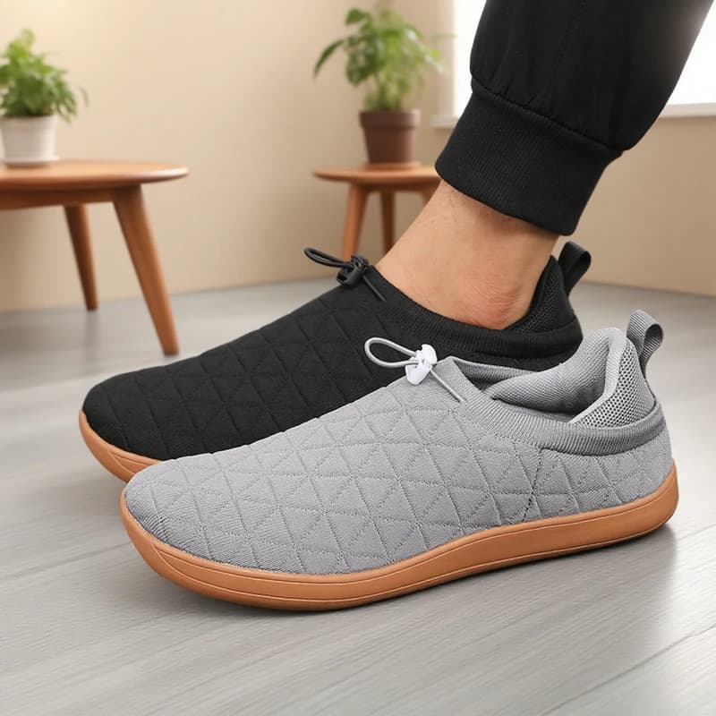 Nouveaux hommes pieds nus chaussures large orteil boîte minimaliste anti-dérapant chaussures de marc