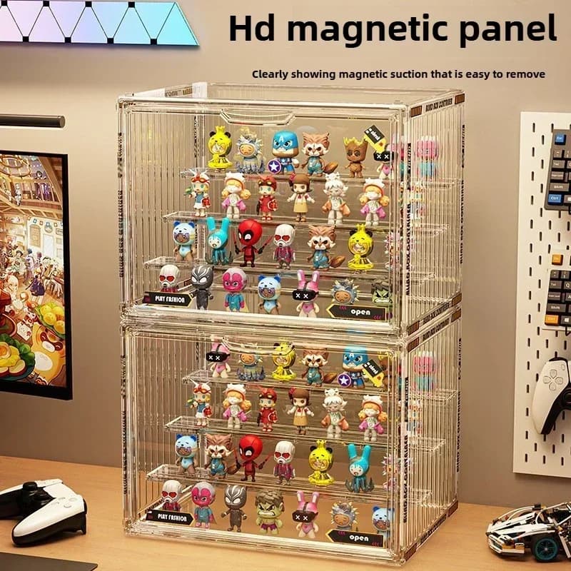 Grands modèles contenants, organisateur en acrylique pour figurines à collectionner et boîte aveugle