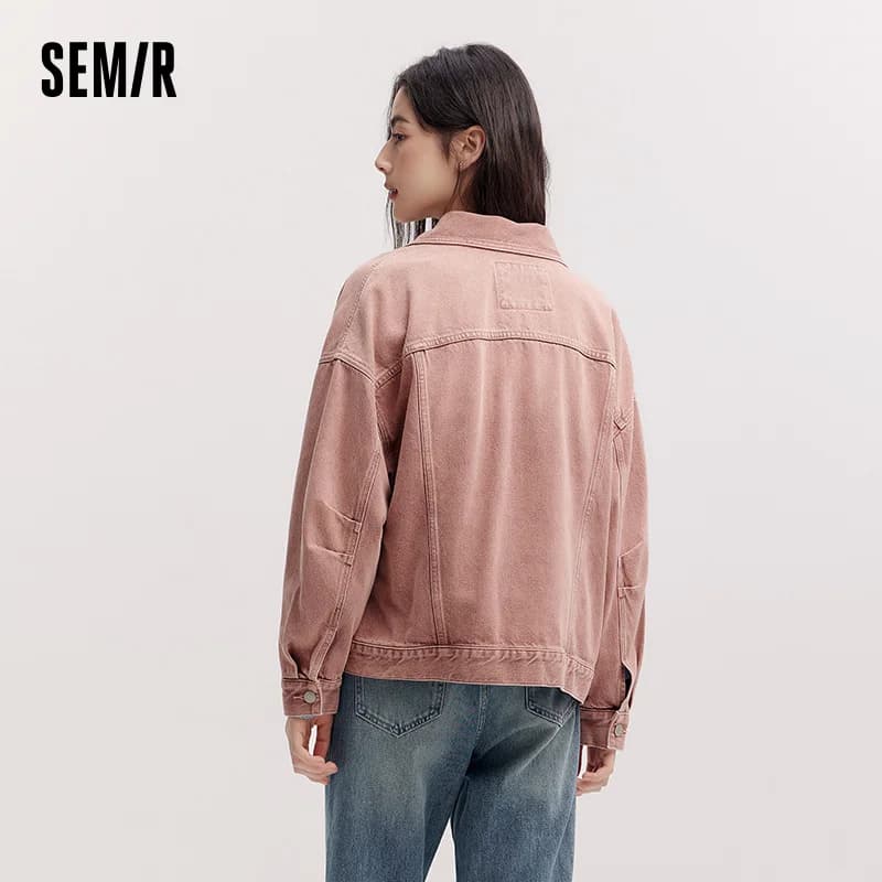 Veste en jean Semir déchirée coupe ample épaules tombantes pour femme – Nouvelle collection Printemp