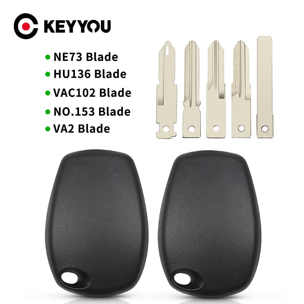 KEYYOU – coque de clé de voiture transpondeur, pour Renault Logan Kangoo Duster Clio Twingo Modus Ma