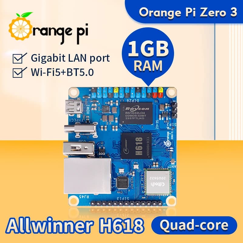 Carte de développement Orange Pi ontari3, 1 Go de RAM