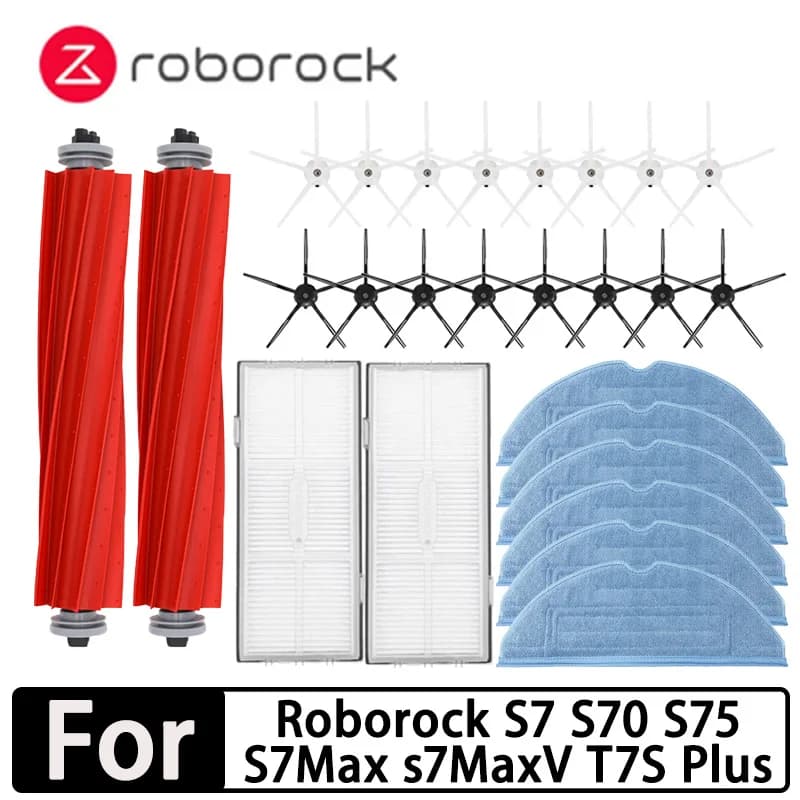 Roborock S7 S70 S75 S7Max S7 maxv ultra T7S Plus S7 pro ultra accessoires brosse principale filtre H