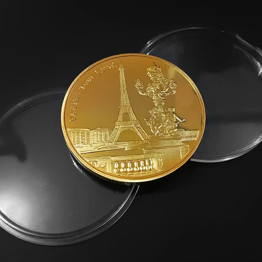 Collection de pièces de monnaie de la tour Eiffel de Paris, Collection de voyage, pièces commémorati