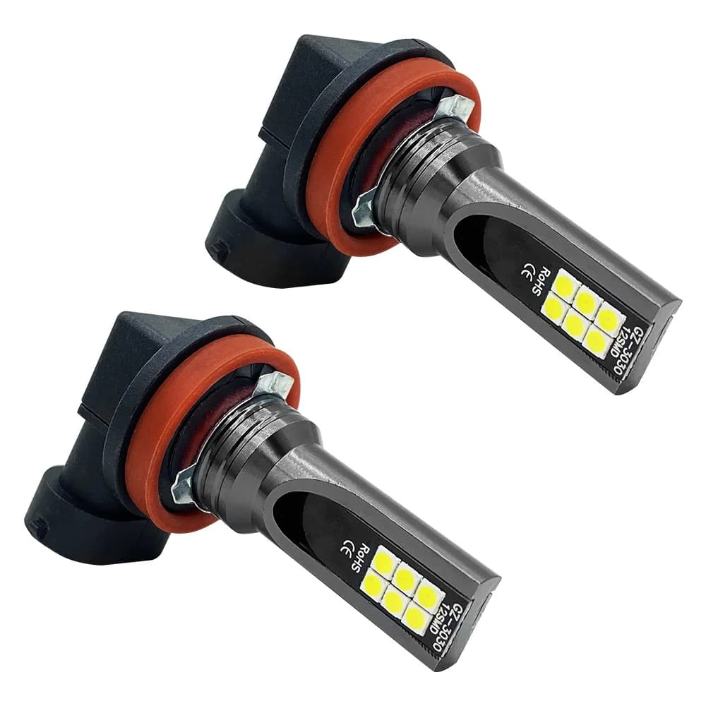 Ampoule LED H8 H11 H16 JP 9005 HB3 9006 HB4, 2 pièces, phare anti-brouillard de voiture, feux de jou