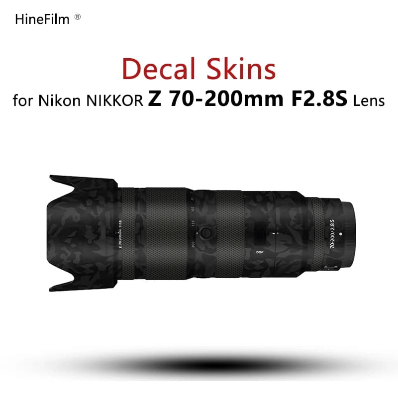 Intérieur kor-Couvercle d'objectif Z 70-200 F2.8S pour Nikon Z 70-200mm f/2.8 VR S, film autocollant