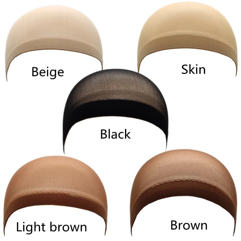 1/6/12 sacs maille en Nylon ventilé bas nu bonnet de perruque filets à cheveux extensible extrémité 