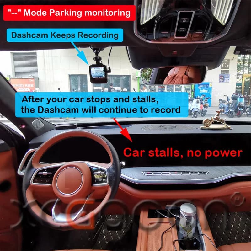 XCGaoon – Kit de voiture 24h, câble de chargement 5V 3A avec Port Mini micro USB, pour XiaoMi 70Mai 
