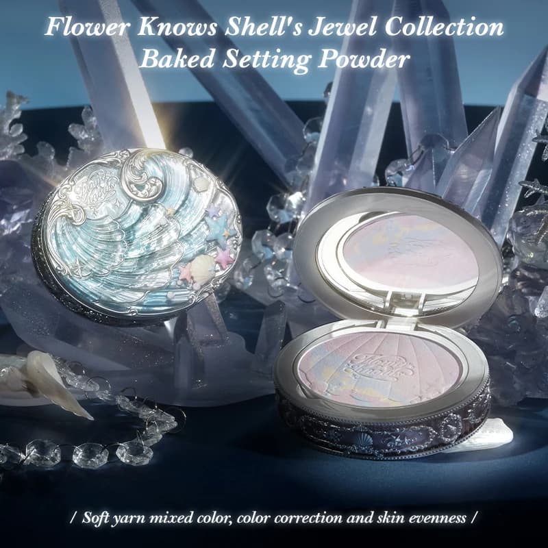 Flower Knows Shell's Jewel Collection Poudre fixatrice cuite