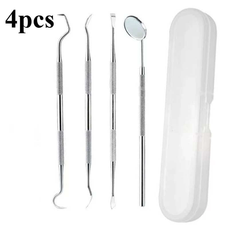 3/4/5/6/7 pièces outils de dentiste professionnel en acier inoxydable dissolvant de tartre cure-dent
