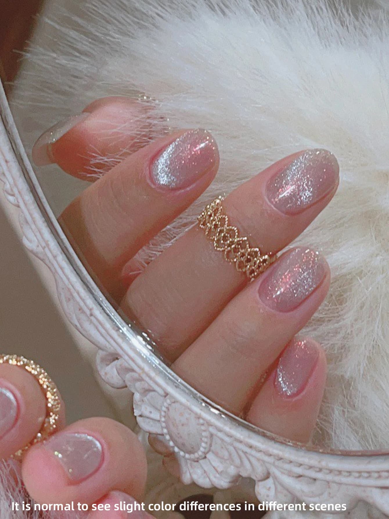 Vernis à ongles Gel œil de chat glace pilée poire de neige 15ml, Gel UV/LED brillant sans bulles à s