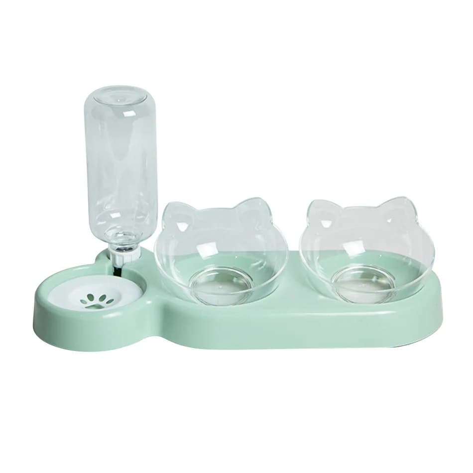 Fournitures pour animaux de compagnie Bols surélevés pour chats et chiens Mangeoires doubles durable