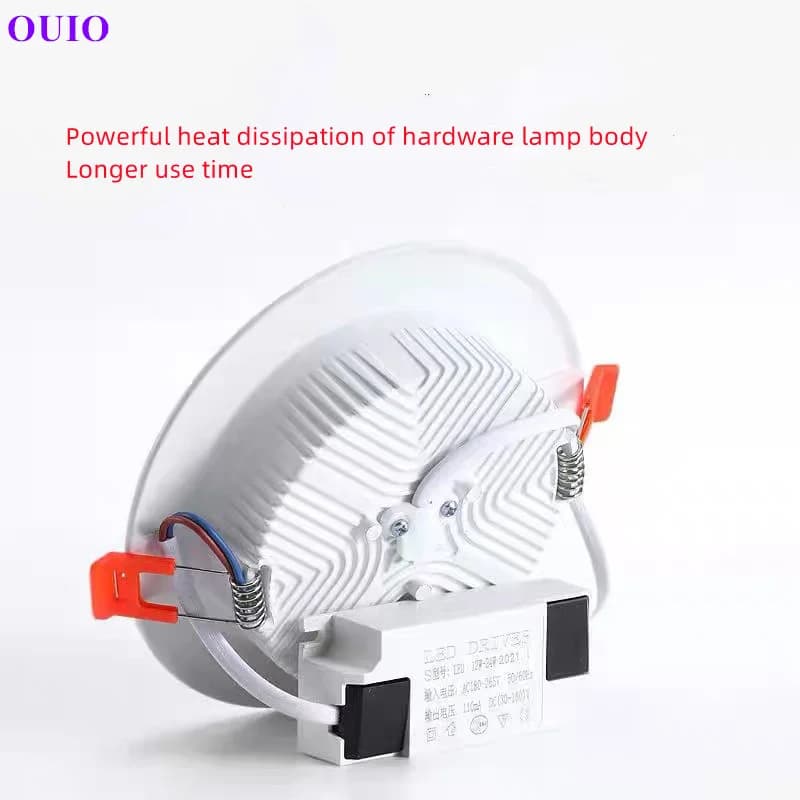 Tricolor modifiable encastré Ultra-mince LED Downlight 110 V-240 V plafonnier chaud blanc neutre mag