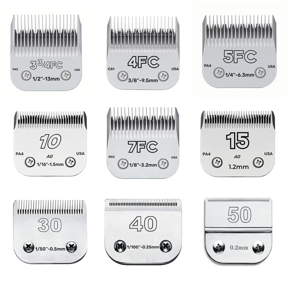 Lame de rechange professionnelle pour tondeuse pour animaux de compagnie, 3F 4F 5F 7F, A5, adaptée à