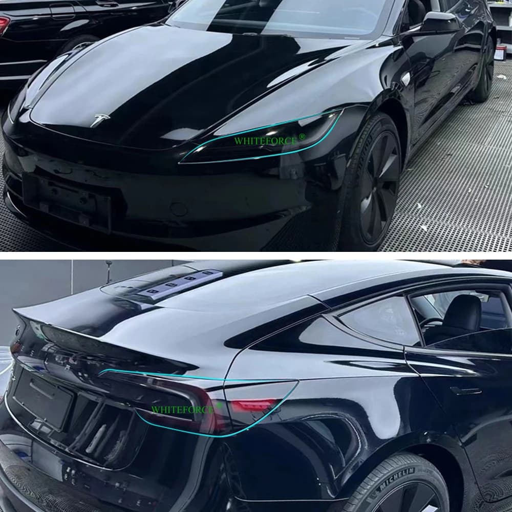 Film de protection pour feu arrière de phare Tesla modèle 3 Highland 2023 – 2025, modèle 3 +, feu ar